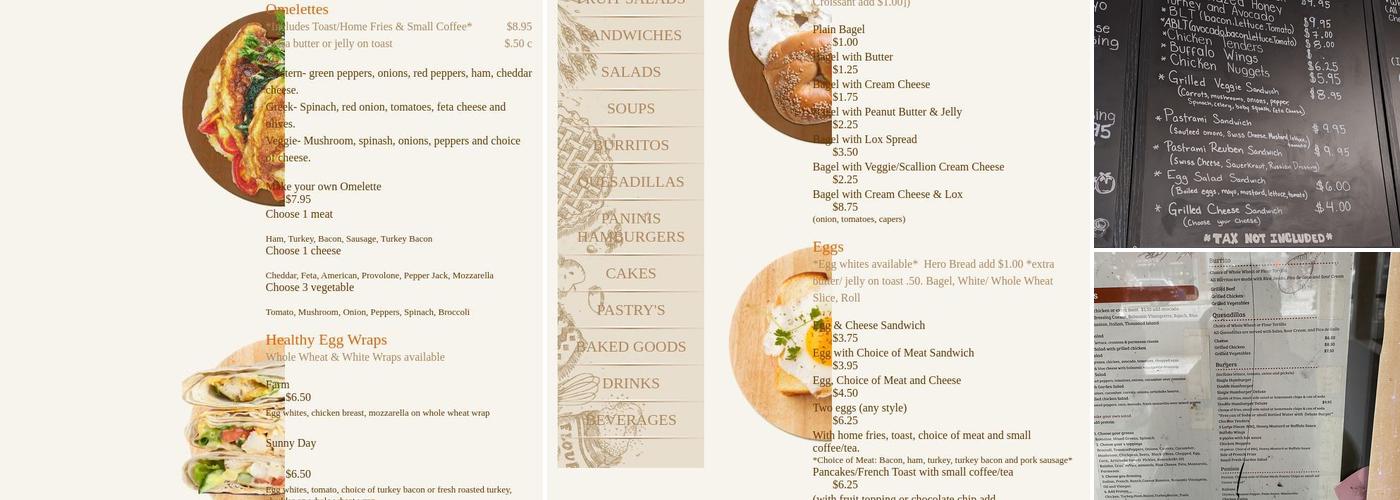 Brother’s bakery Café Menu