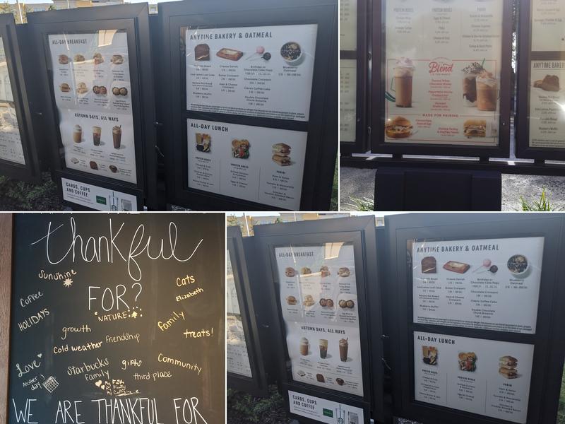 Starbucks Menu