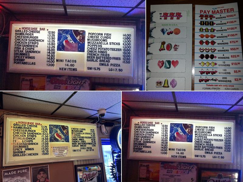 Mike's Horseshoe Bar & Grill Menu