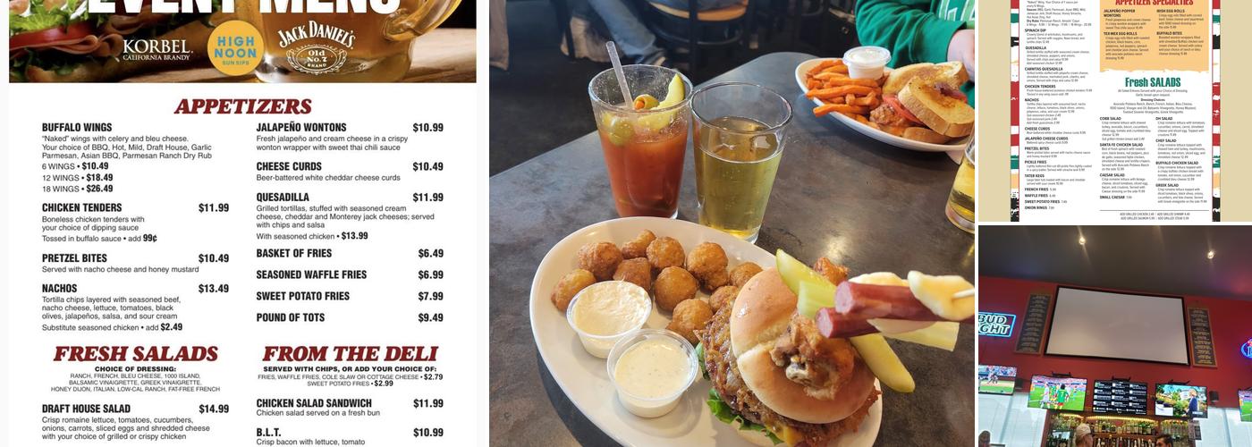 Draft House Bar & Restaurant Menu