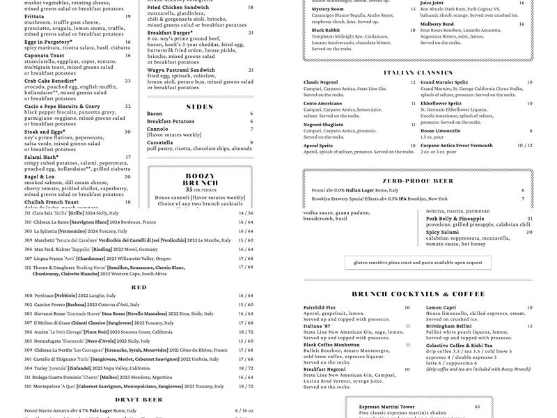 Cento Menu