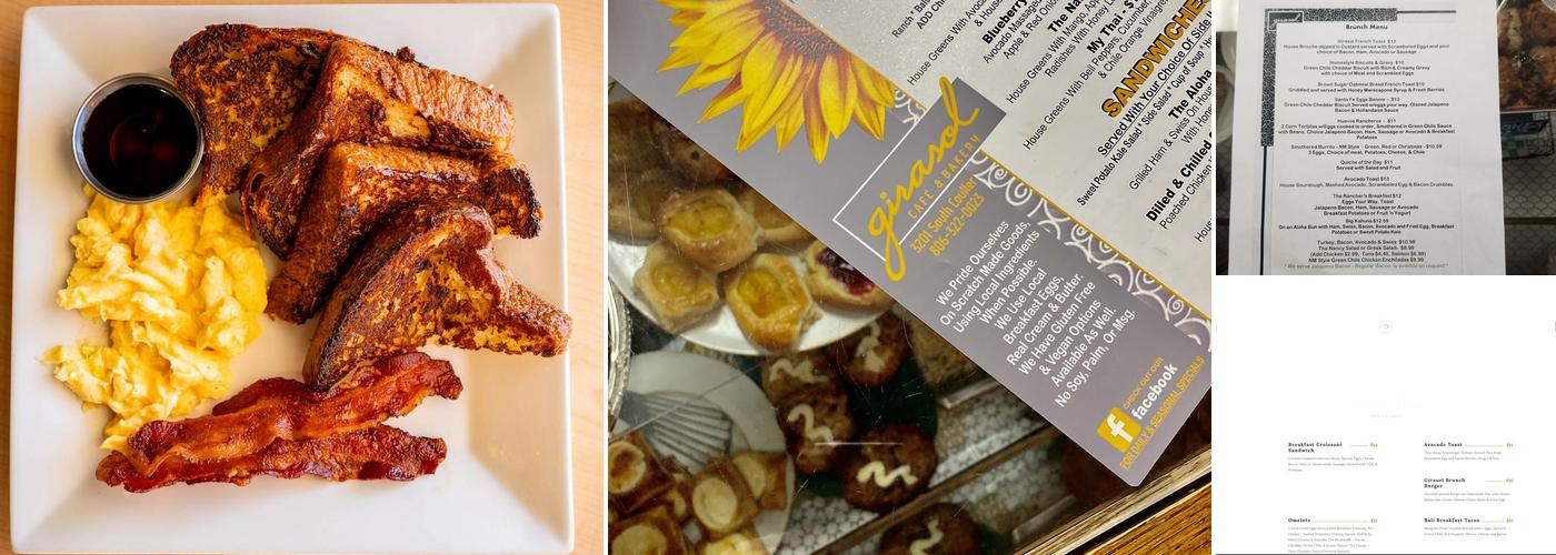 Girasol Cafe and Bakery Menu