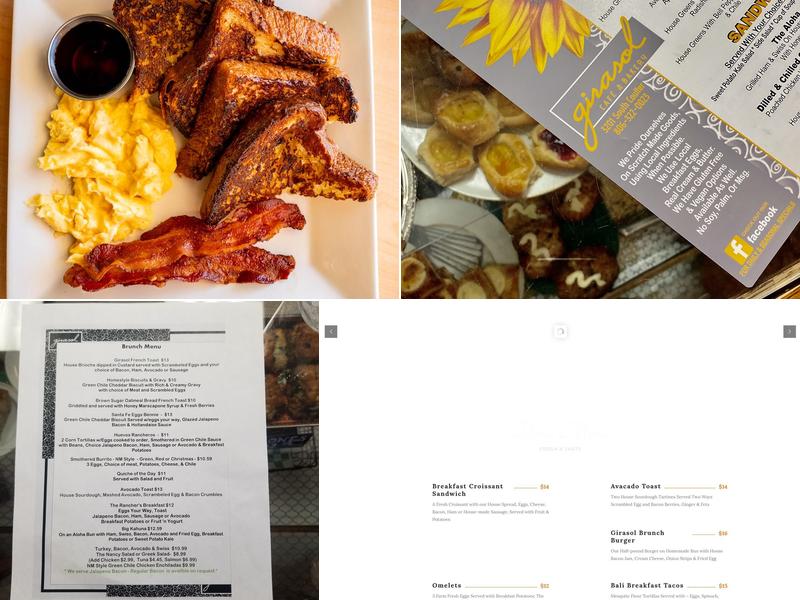 Girasol Cafe and Bakery Menu