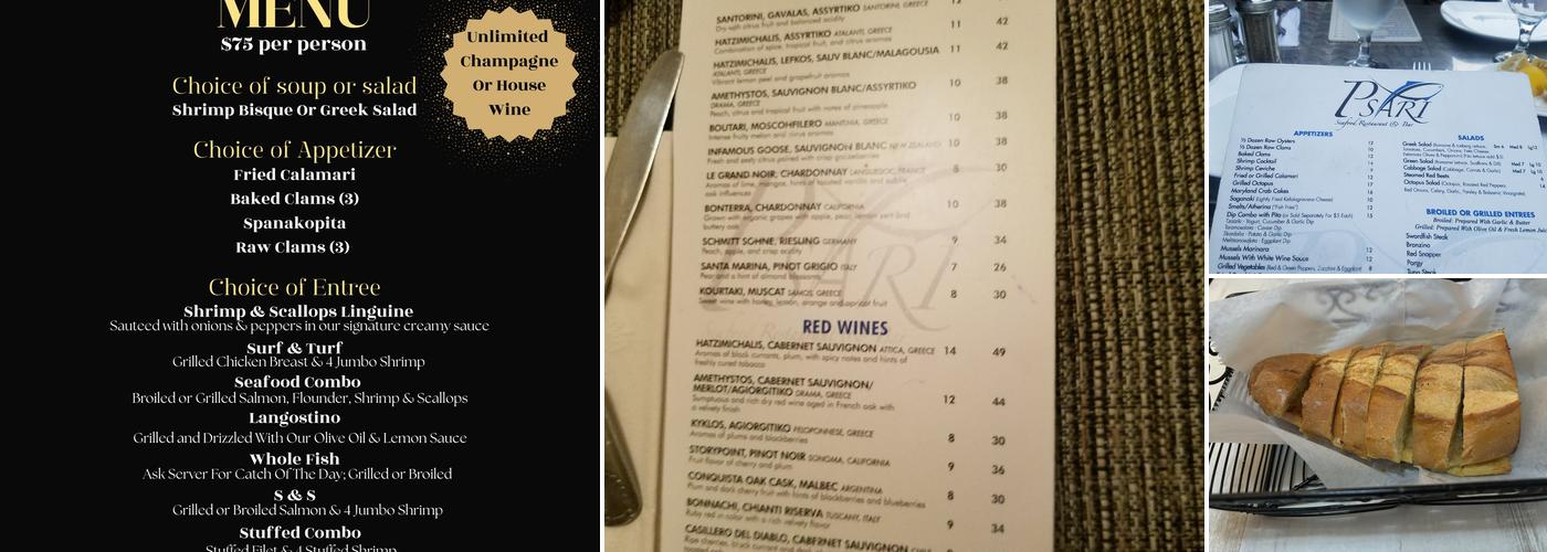 Psari Menu