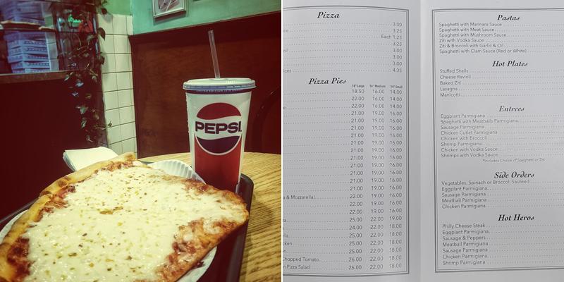 Triangulo Pizzeria Menu