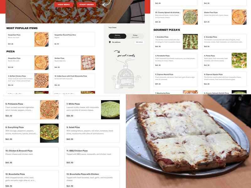 Little Italy Pizza Menu