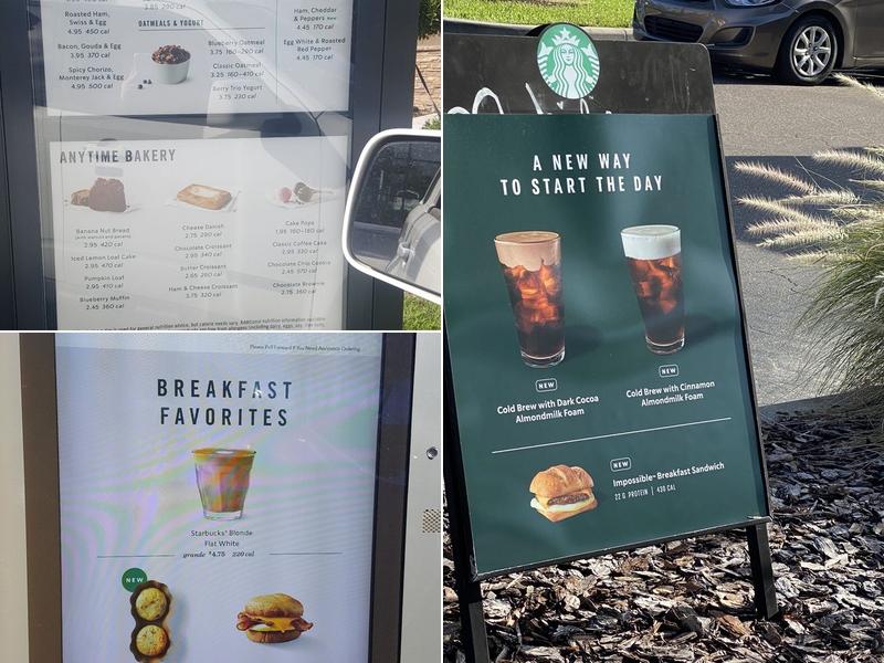 Starbucks Menu