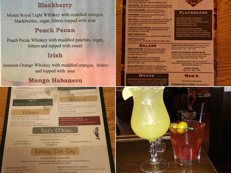 Reilly's Pub Menu