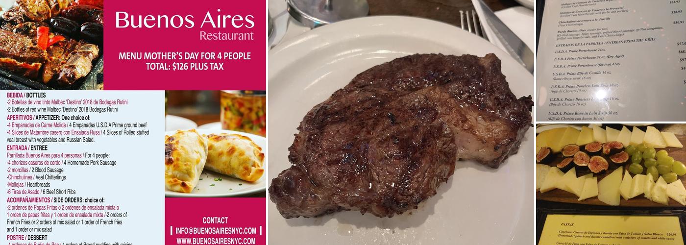 Buenos Aires Menu