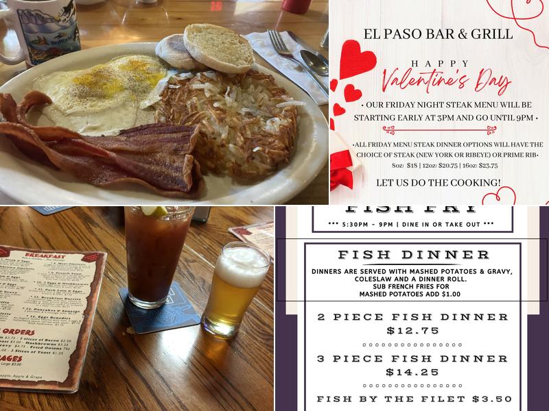 El Paso Bar & Grill Menu