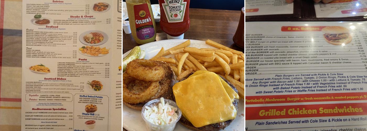 Utopia Diner Menu