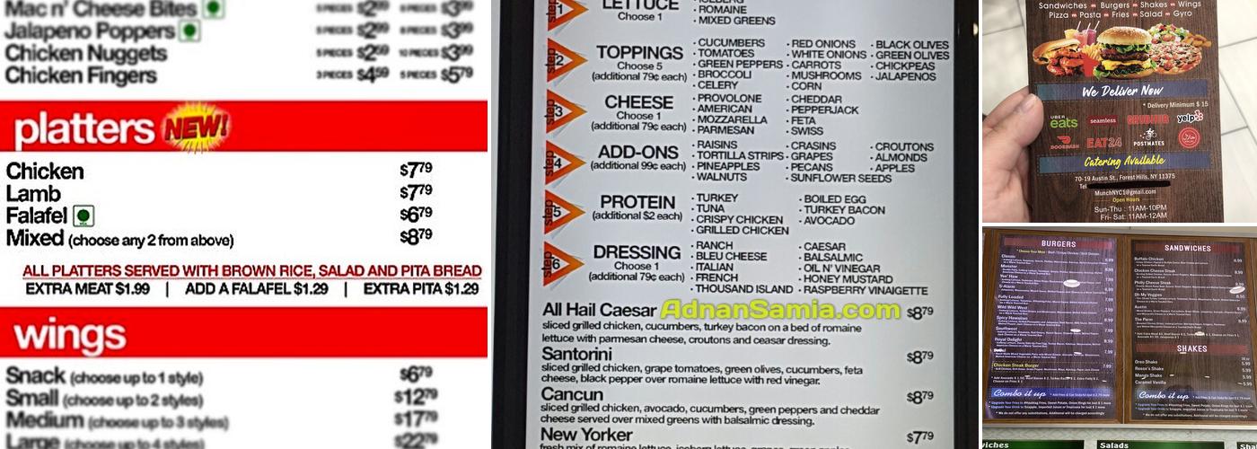 Munch Menu