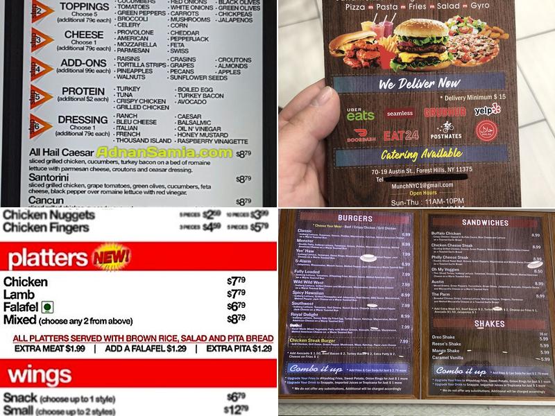 Munch Menu