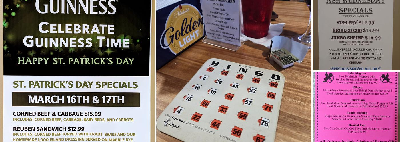 The Blind Tiger Bar & Grill Menu