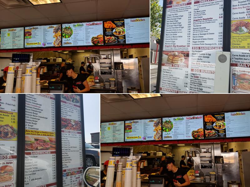 Angelo's Burgers Menu