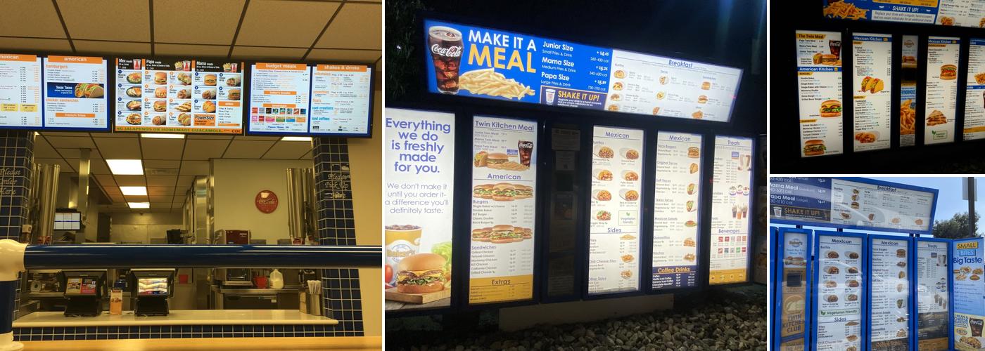 Baker's Drive-Thru Menu