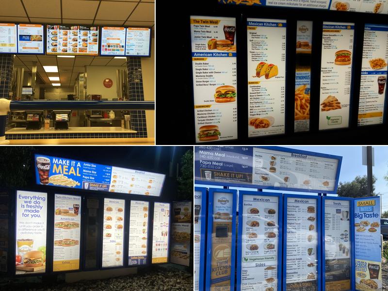 Baker's Drive-Thru Menu