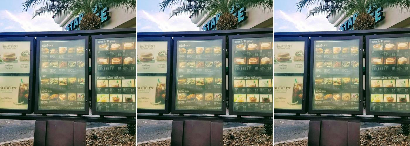 Starbucks Menu