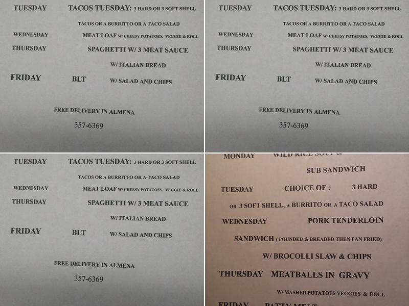 Roxie's Bar & Grill Menu