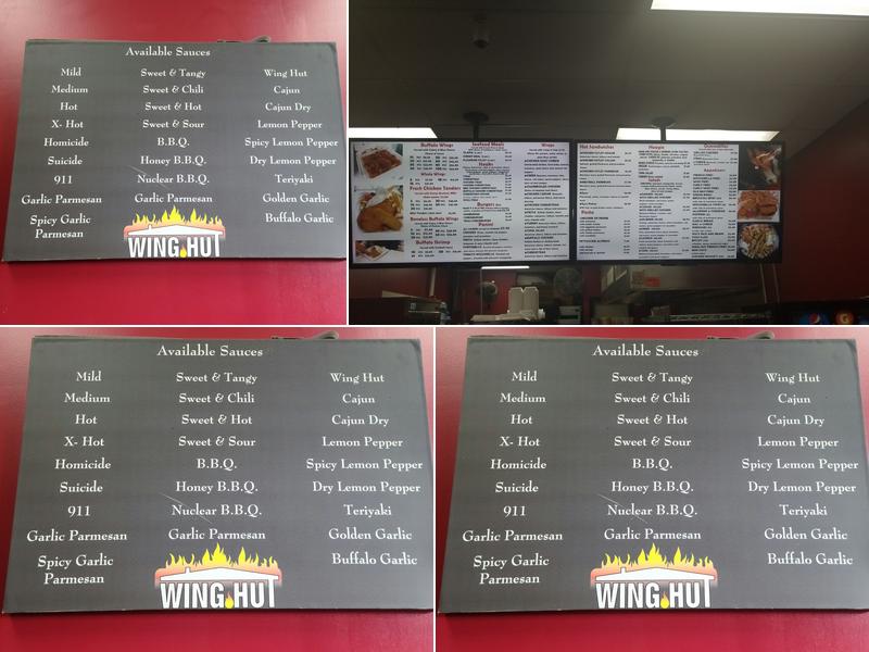 Wing Hut Menu