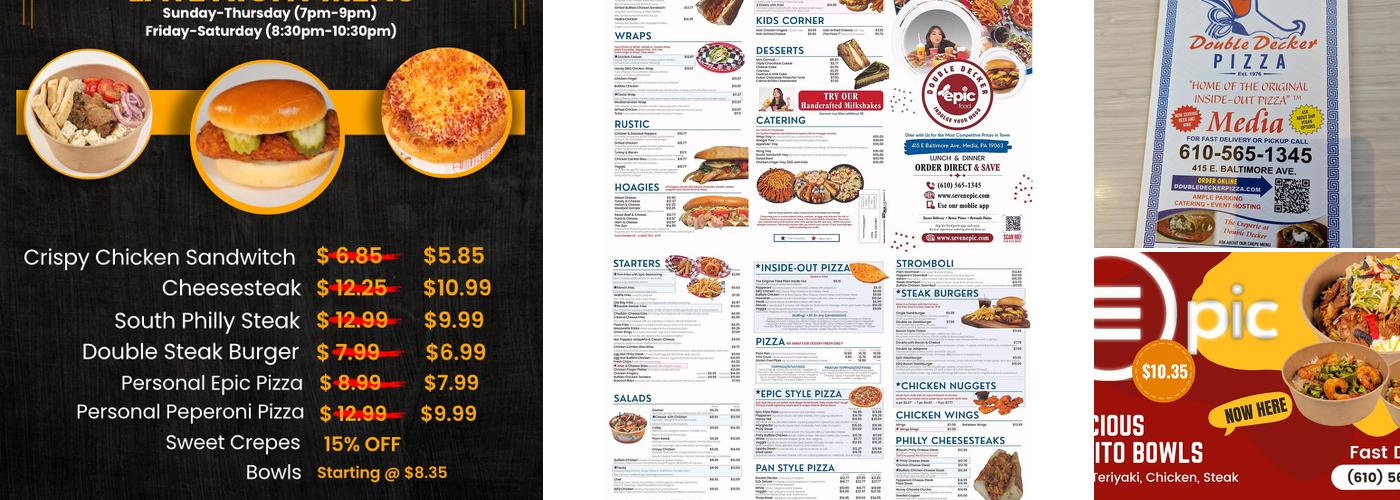 Epic Double Decker Menu