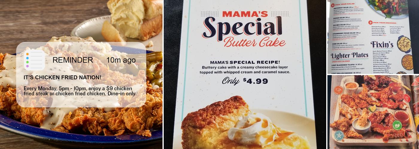 Cotton Patch Cafe Menu