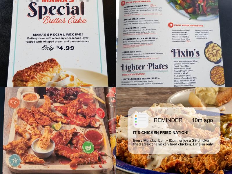 Cotton Patch Cafe Menu