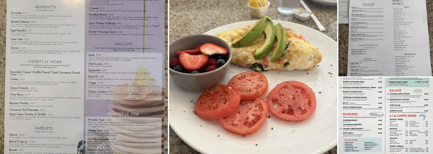 Eggsquisite Cafe Menu