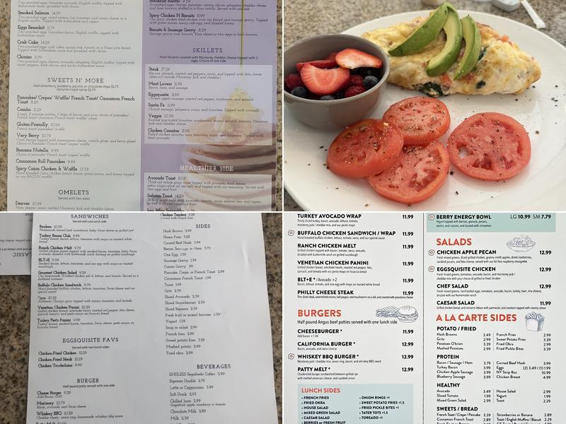 Eggsquisite Cafe Menu