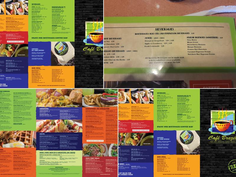 Cafe Brazil Menu