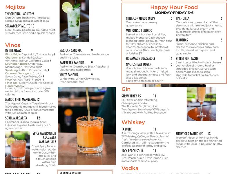 Cristina's Mexican Restaurant Menu