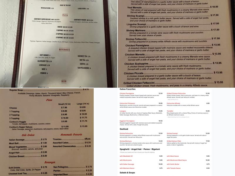Cortino's Menu