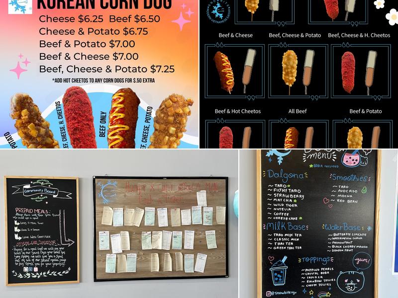 Snowbite Menu