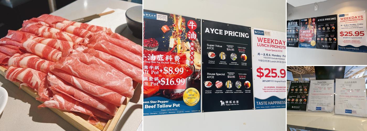 Happy Lamb Hot Pot Menu