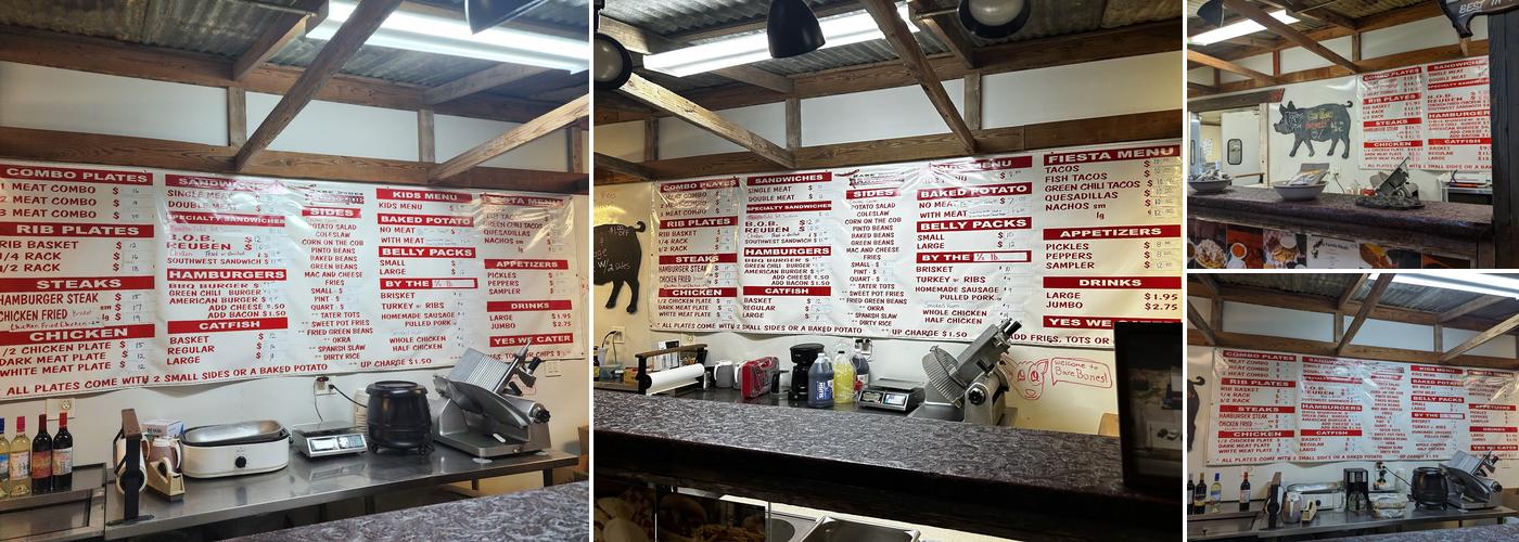 Bare Bones BBQ Menu