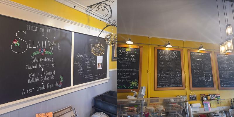 Selah Vie Bistro and Coffee Cottage Menu