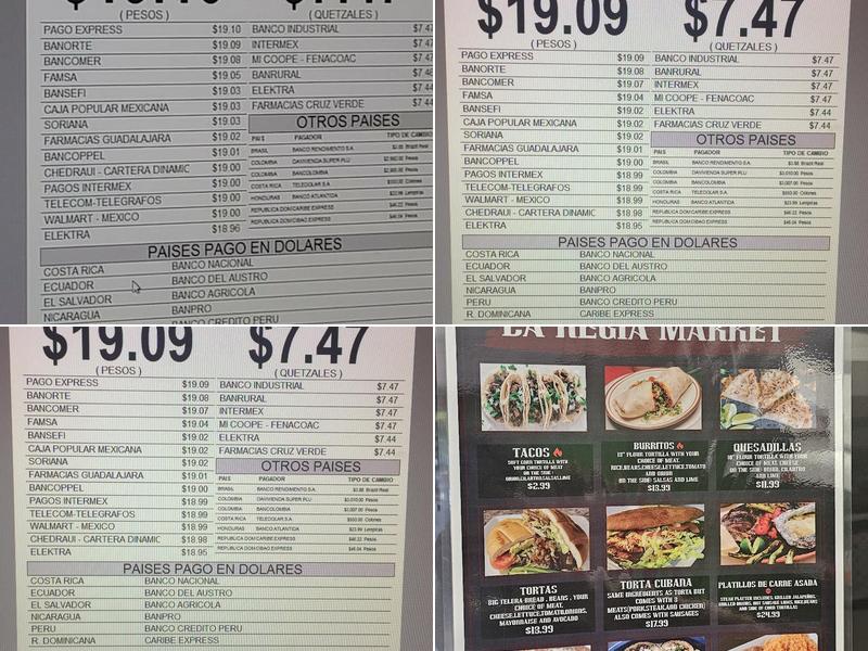 La Regia Market #3 Menu