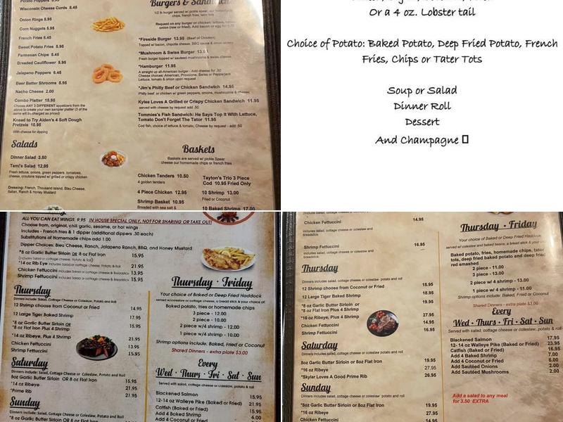 Duncan's Fireside Menu