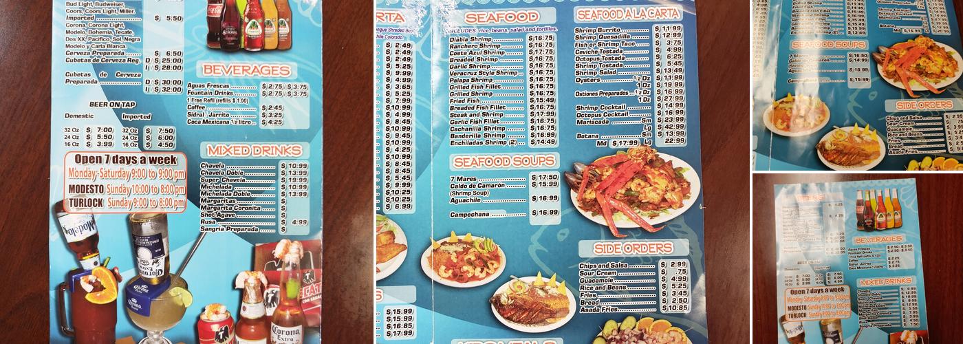 El MARISQUERO Menu