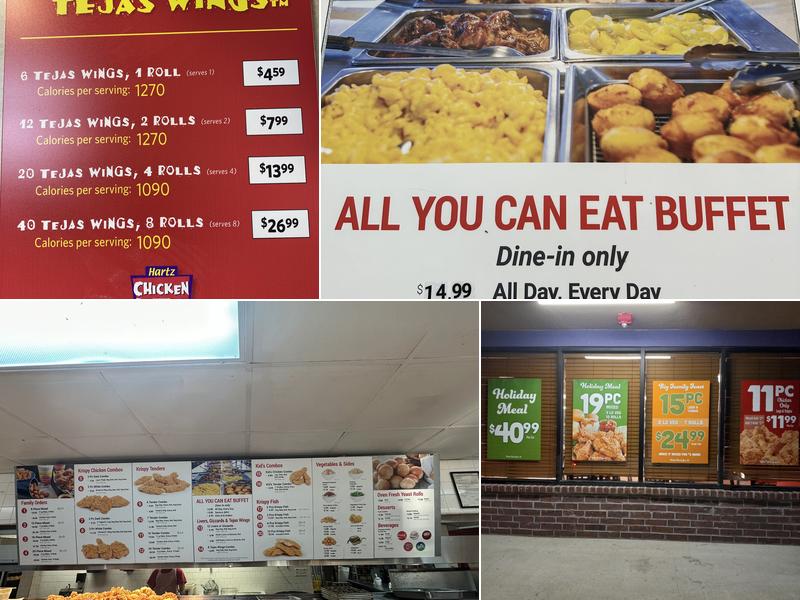 Hartz Chicken Buffet Menu