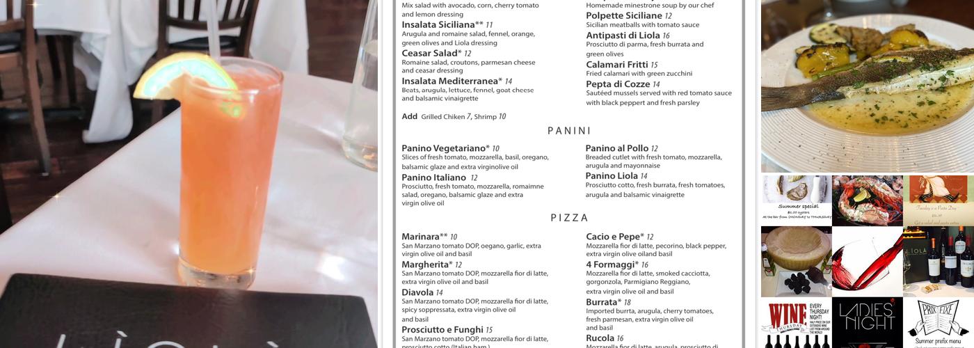Liola Menu