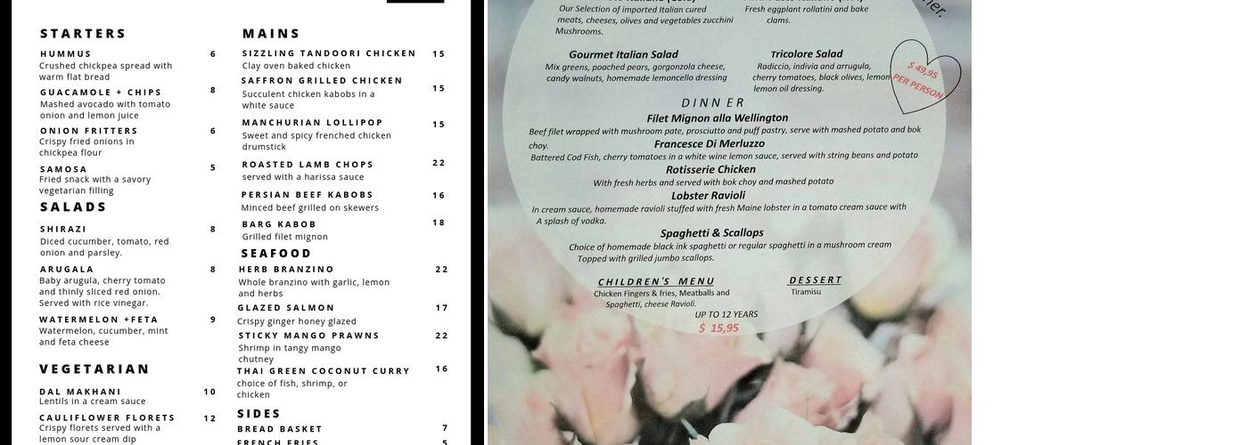 DP Riverside Grill Menu