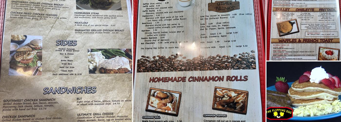 The Flipping Egg Menu