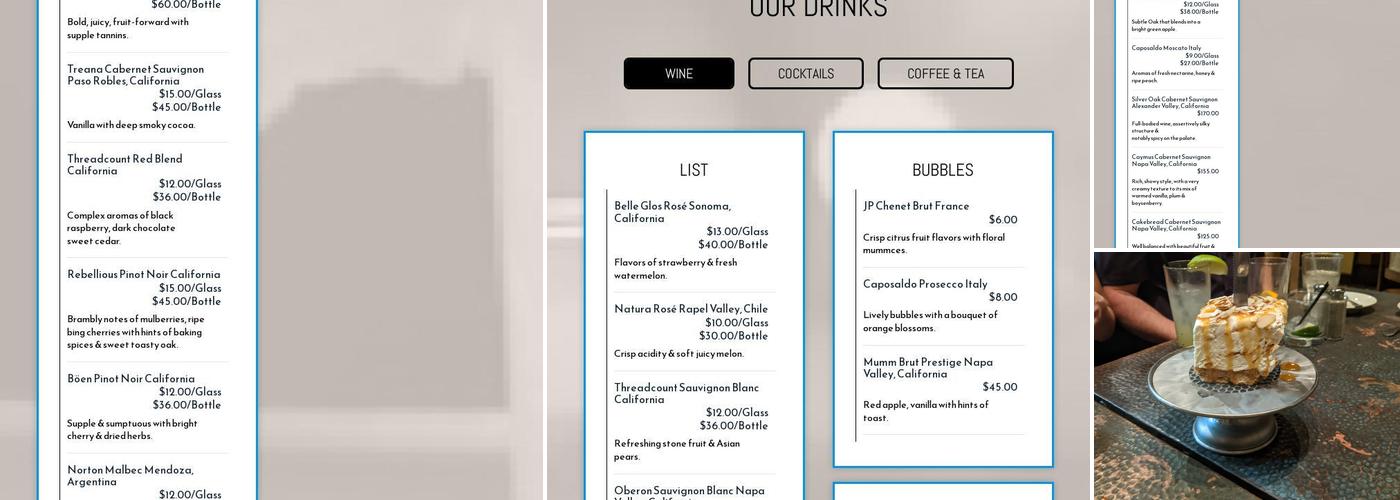 Copper Creek Restaurant Menu
