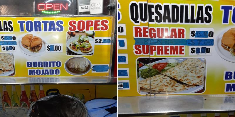 tacos el pariente Menu