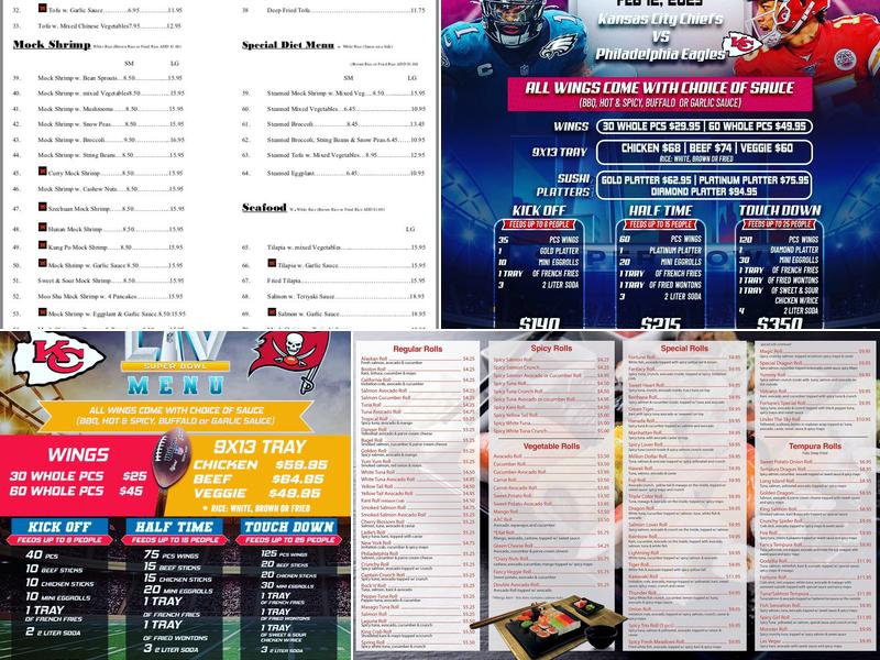 Fortune Glatt Kosher Chinese Take Out Menu