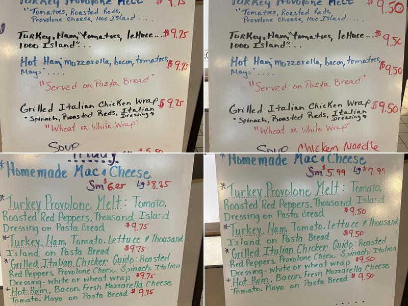 The Coffee Grounds Cafe Menu