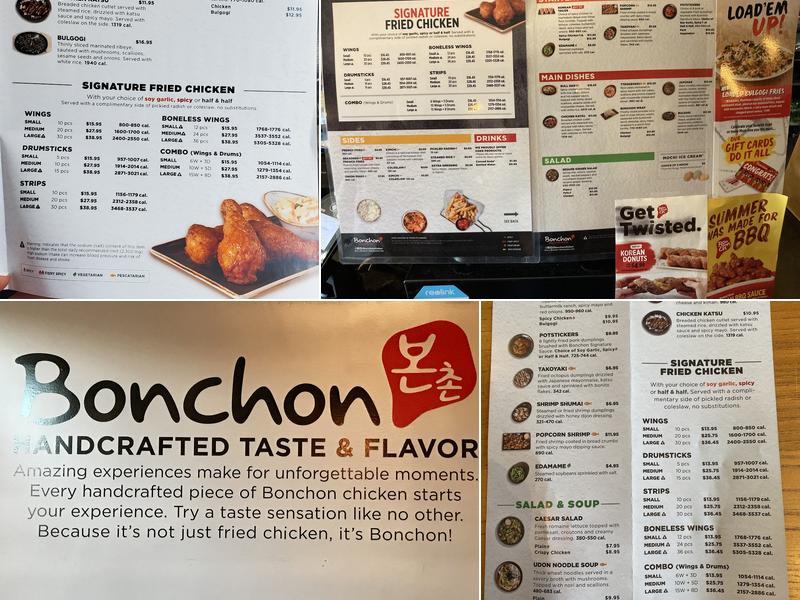Bonchon Bayside Menu
