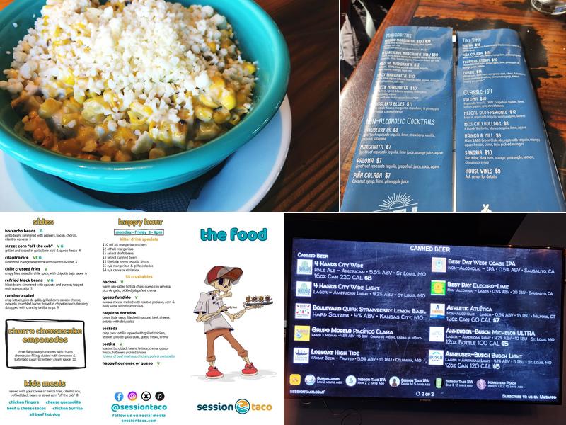 Session Taco - Delmar Loop Menu