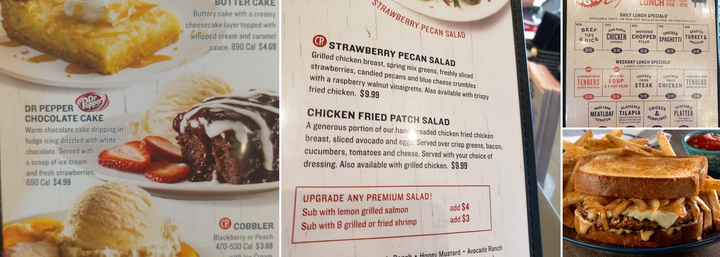 Cotton Patch Cafe Menu